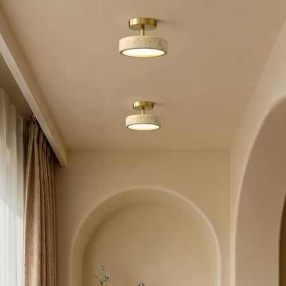 Travertine Ceiling Light