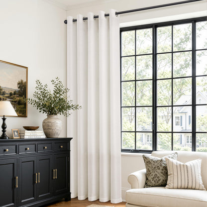 60 Inch Extra Wide Natural Grommet Linen Curtains 90 Inches Long (Natural / 60"W x 90"L (Pack of 1))