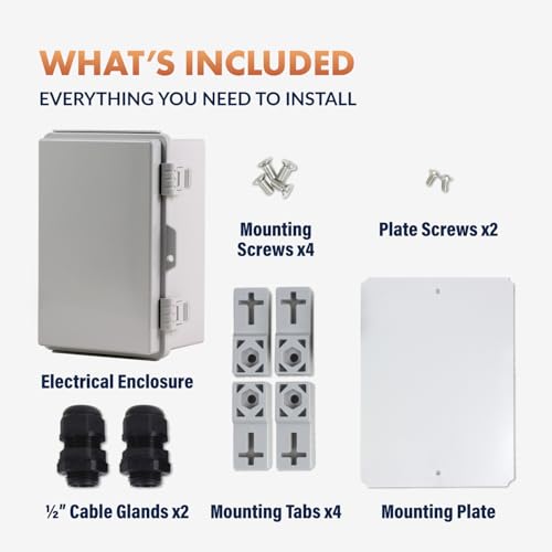 Gray Weatherproof Electrical Junction Box Polycarbonate NHWE