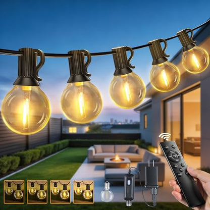Outdoor String Lights with Remote