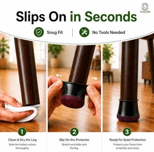 New Chair Leg Floor Protectors for Hardwood Floors
