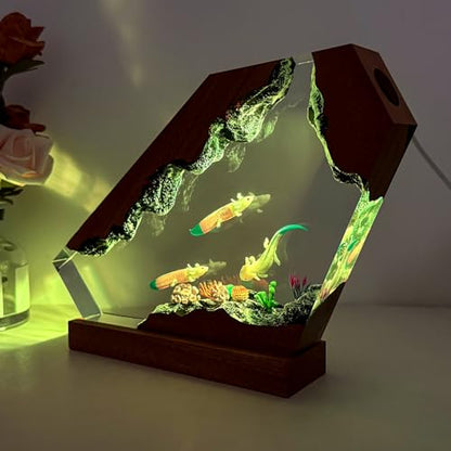 Flying Dragon Resin Lamp