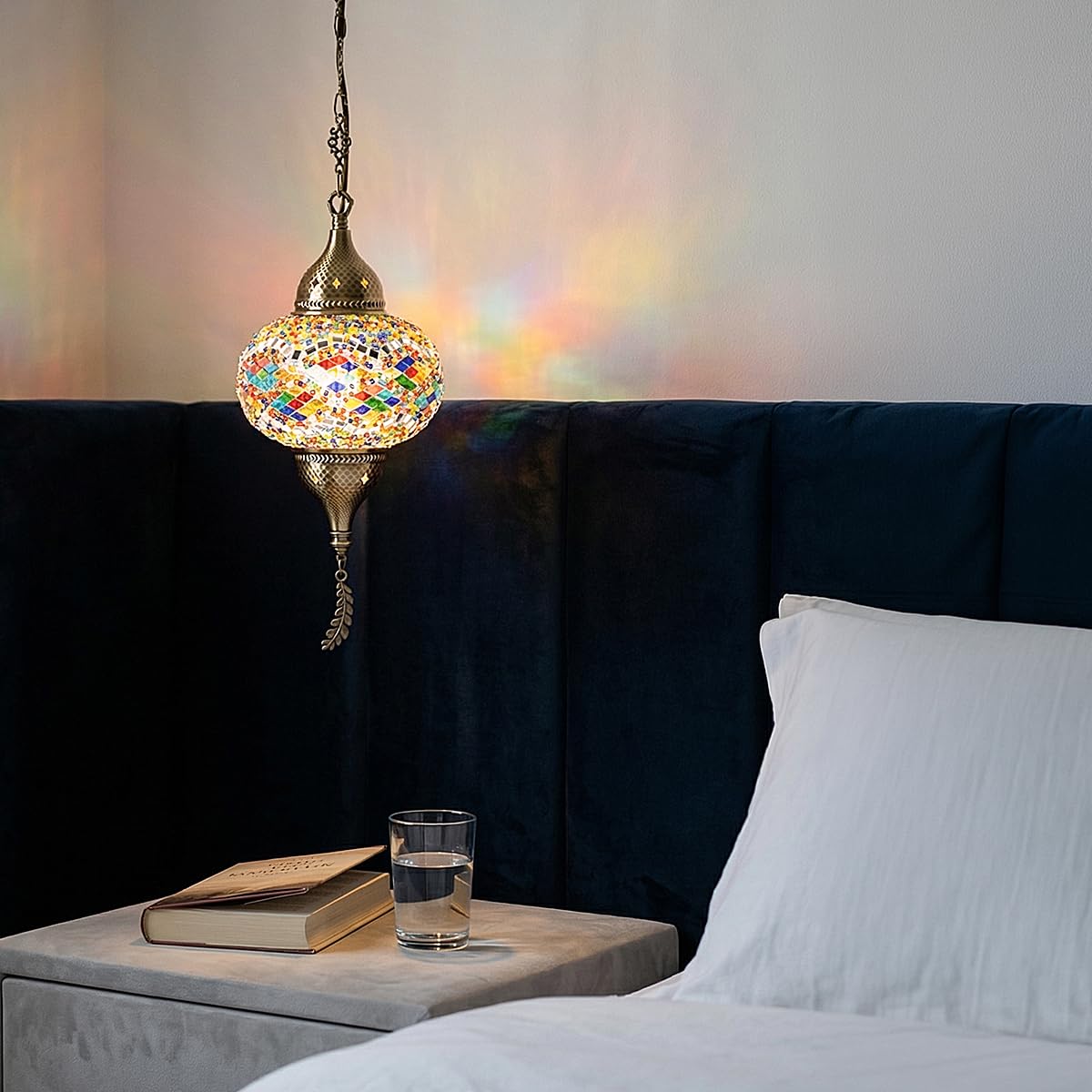 Turkish Moroccan Mosaic Pendant Light (Multicolor1)