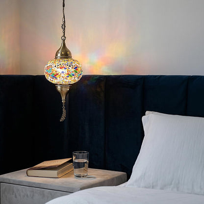 Turkish Moroccan Mosaic Pendant Light (Multicolor1)