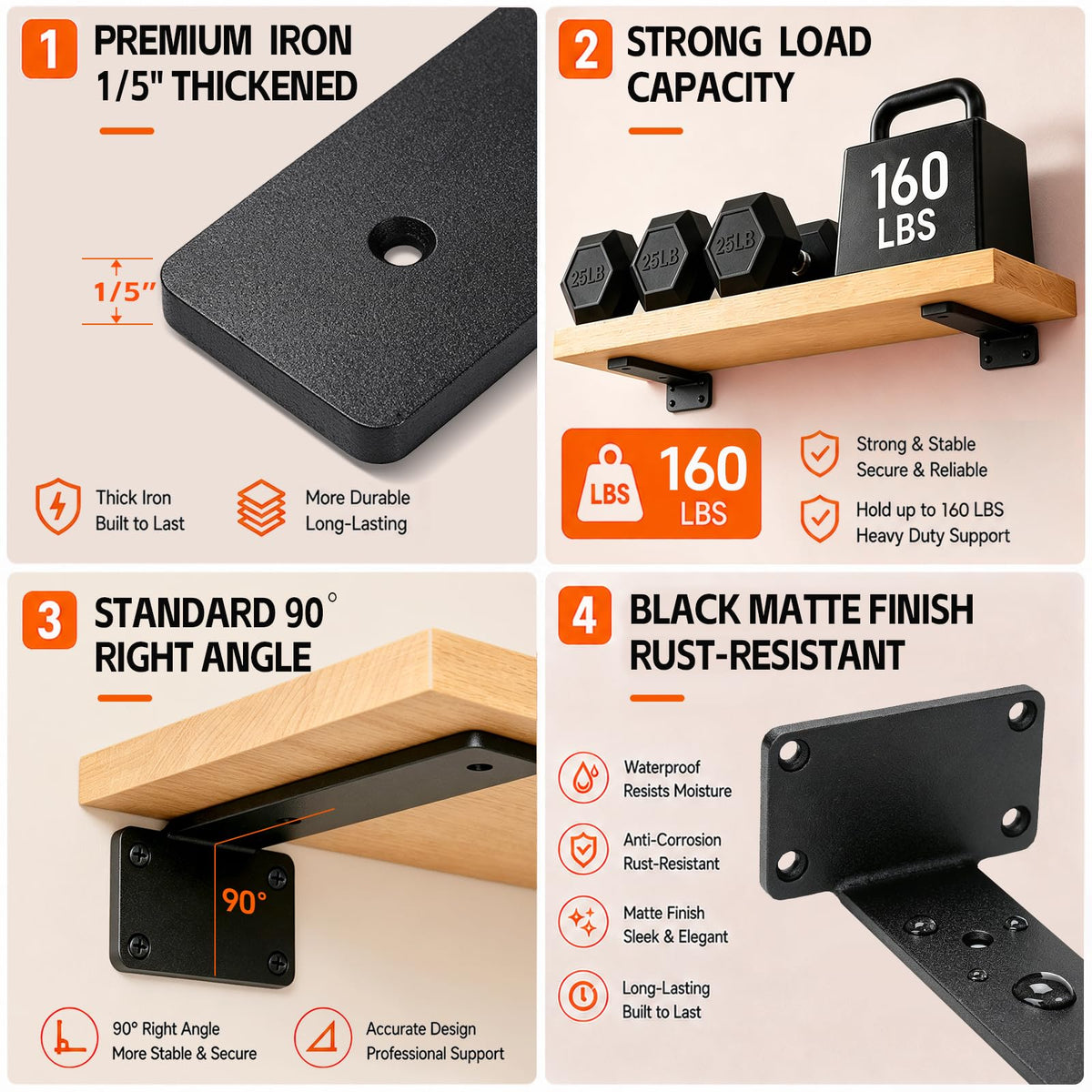 Shelf Brackets (12inch)
