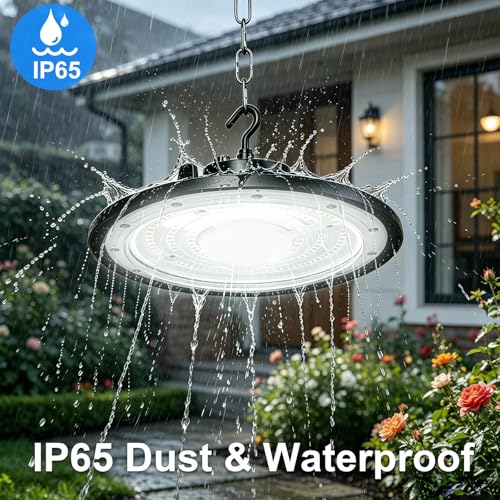 5pcs 300W UFO LED High Bay Light with US Standard Plug