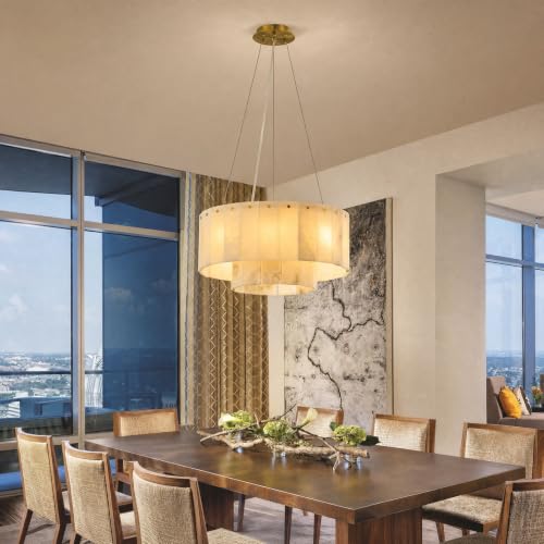 Alabaster Marble Chandelier Light Fixture