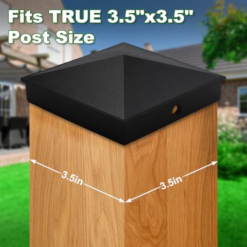Heavy Duty Aluminum Pyramid Post Caps Cover