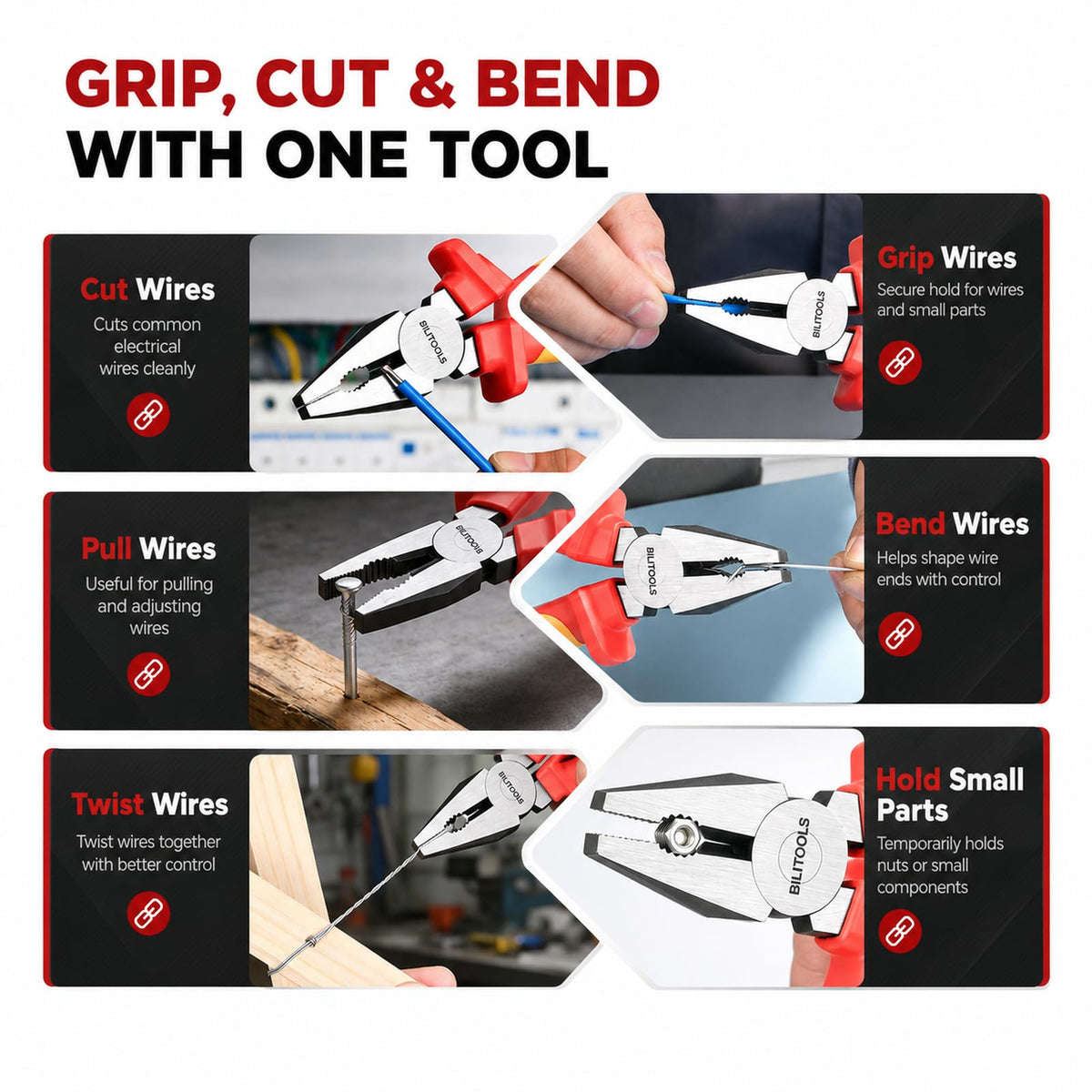 1000V Insulated Lineman Pliers (Insulated Pliers / Insulated Lineman Pliers)