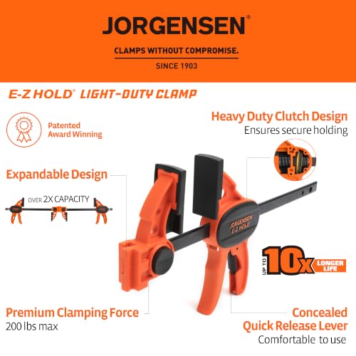 E Z HOLD 2PK Light Duty Clamp