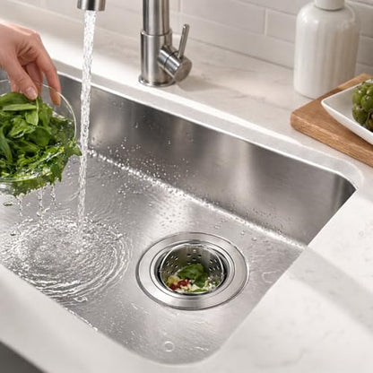 Pop Up Kitchen Sink Drain with Strainer