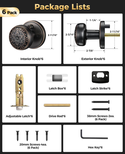 Oil Rubbed Bronze Door Knobs (Oil Rubbed Bronze)