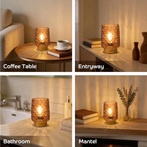 Battery Operated Table Lamp (Amber)