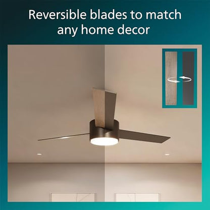 Indoor Ceiling Fan with Bright LED Light