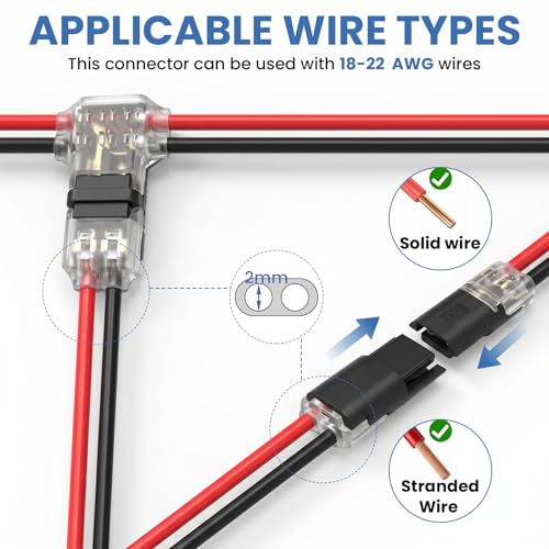 80Pcs Wire Tap Connectors Kit