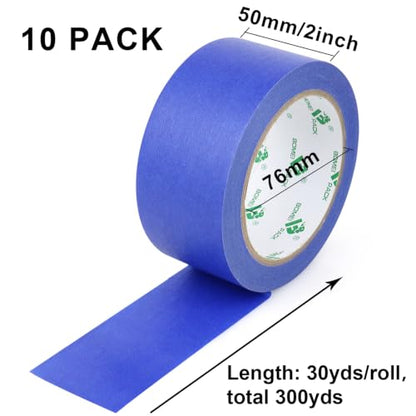 10 Pack Blue Painters Tape