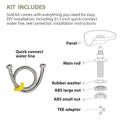 High Pressure Glass Rinser for Kitchen Sink