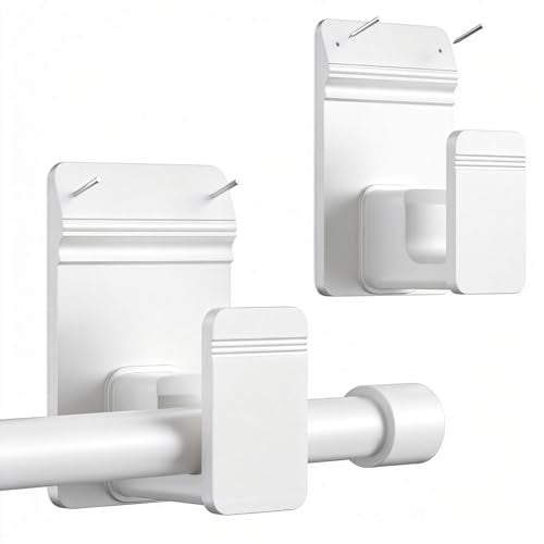 No Drill Curtain Rod Brackets for 5