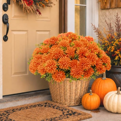 Artificial Mums Flowers for Outdoors