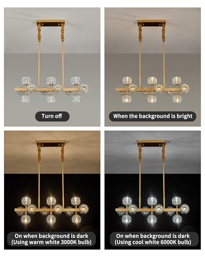 Glass Globe Sputnik Chandelier