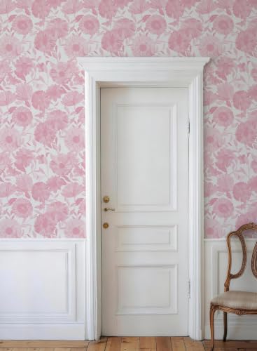 Wallpaper Peel and Stick Boho Floral Contact Paper Removable Self Adhesive Waterproof Wall Paper for Cabinets Bedroom Decorative