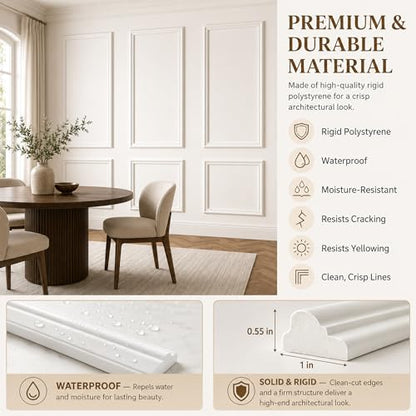 Peel and Stick Wall Molding Kit