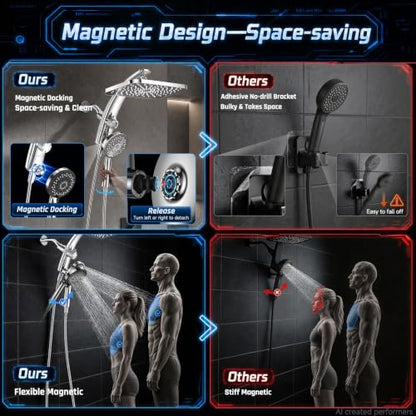 Rain Shower Head with Handheld