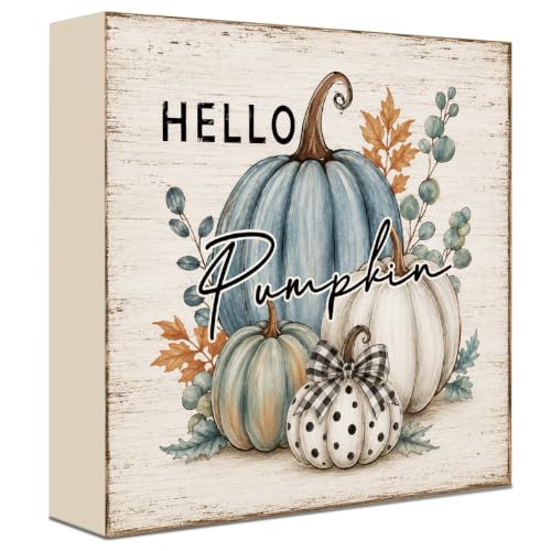 Fall Decorations for Home Wood Sign Fall Decor Shelf Decor