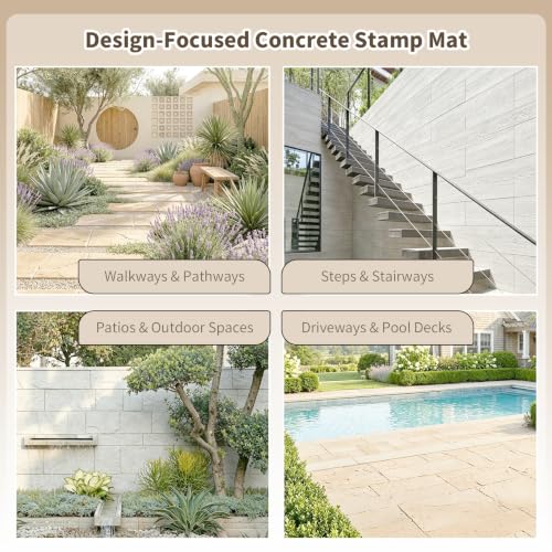 Realistic Wood Floor Concrete Stamps Mat