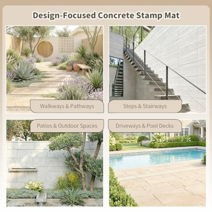 Realistic Wood Floor Concrete Stamps Mat