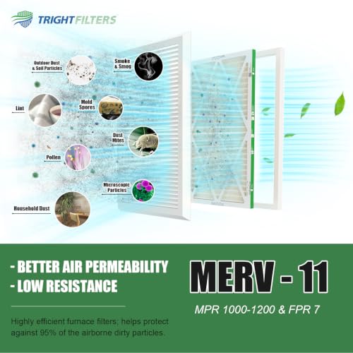 MERV 11 Air Filters 4Pack HVAC AC Furnace Filters Replacement