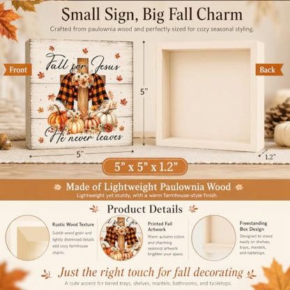 Fall Decorations for Home Wood Sign Fall Decor Shelf Decor