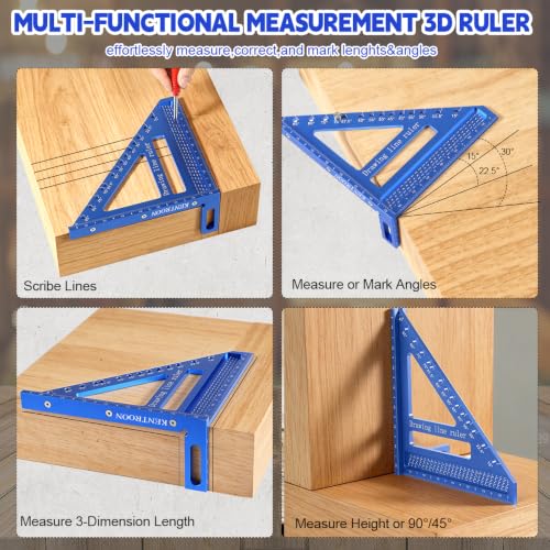 3D Multi Angle Measuring Square Ruler