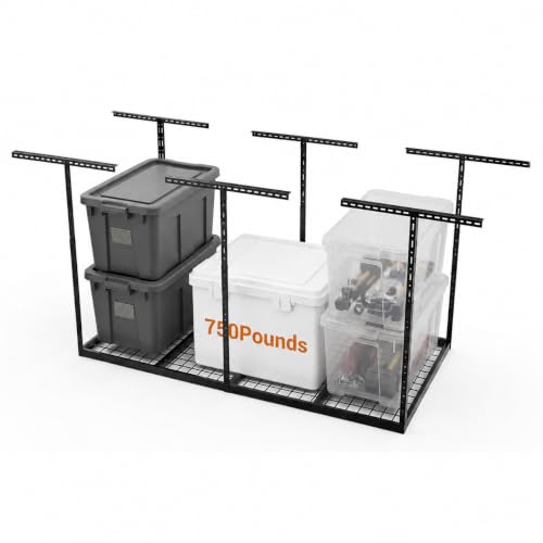 4x8 FT Overhead Garage Ceiling Mount Storage Rack (4x8 ft)