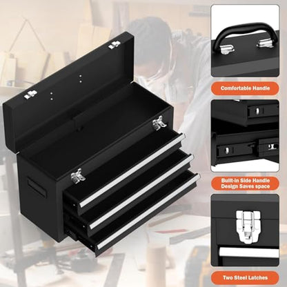 3 Drawer Metal Tool Box