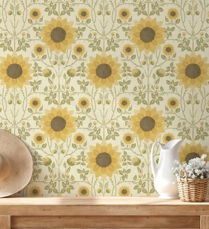 Floral Peel and Stick Wallpaper Flower Wallpaper Farmhouse Removable Waterproof