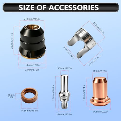 23PCS IPT60 Plasma Cutter Torch Consumables Kit