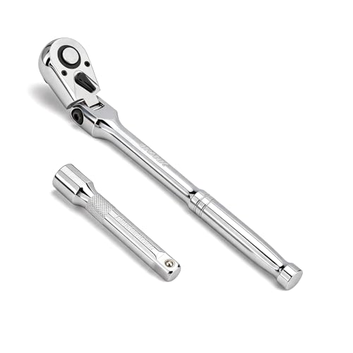 Flex Head Ratchet Wrench with Extension Bar