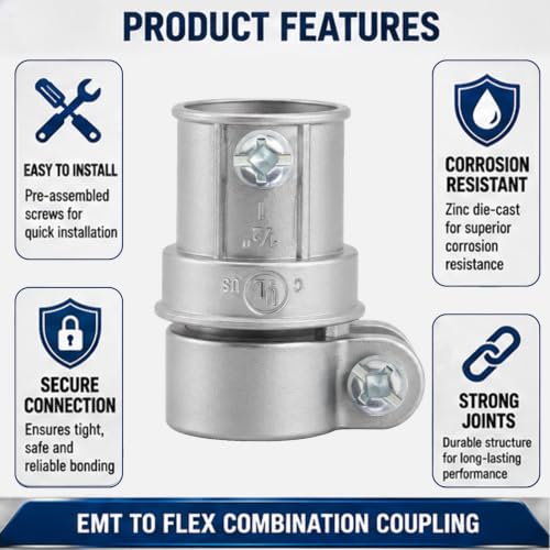 Squeeze EMT to Flex Combination Coupling