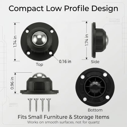 Self Adhesive Caster Wheels for Furniture