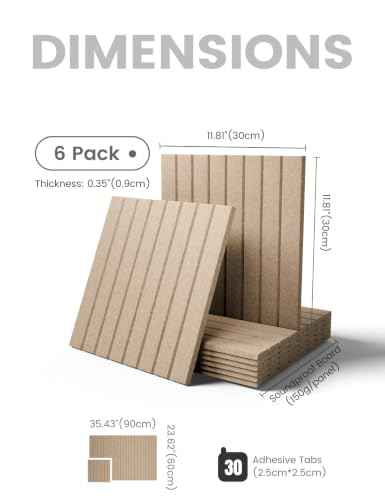 36" x 24" Large Felt Bulletin Board (Khaki / Fine-stripe 6-pack)