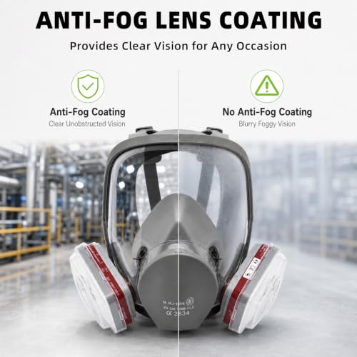 Full Face Mask Assembly with Replacement Lens for 6000