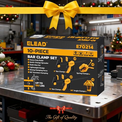 10 Piece Bar Clamps for Woodworking (10-Piece)