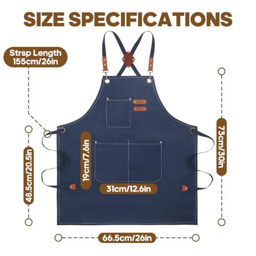 Aprons For Women Men With Large Pockets