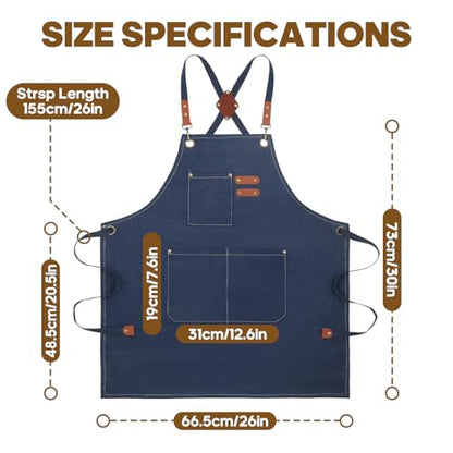 Aprons For Women Men With Large Pockets