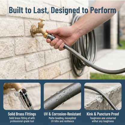 4 Layer 71'' Shower Hose (Sliver / 71 Inches)