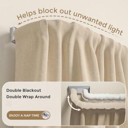 Double Curtain Rod 34 (Silver / 34"-112")