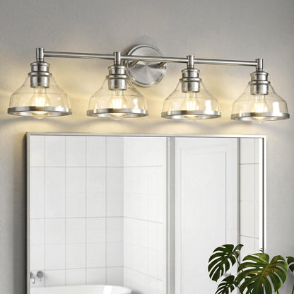 4 Light Brushed Nickel Vanity Light (Brushed Nickel / 4 Light)