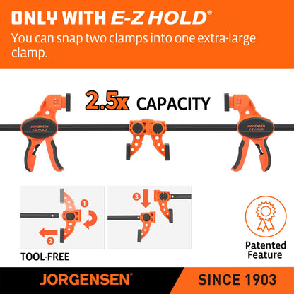 E-Z Hold 2-Pack 36" 300LBS Load Indicator Woodworking Bar Clamps (36 inch)