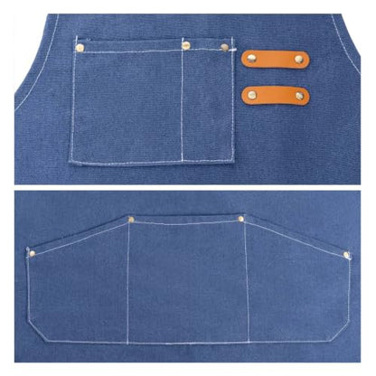 Canvas Tool Apron (Dark Blue)
